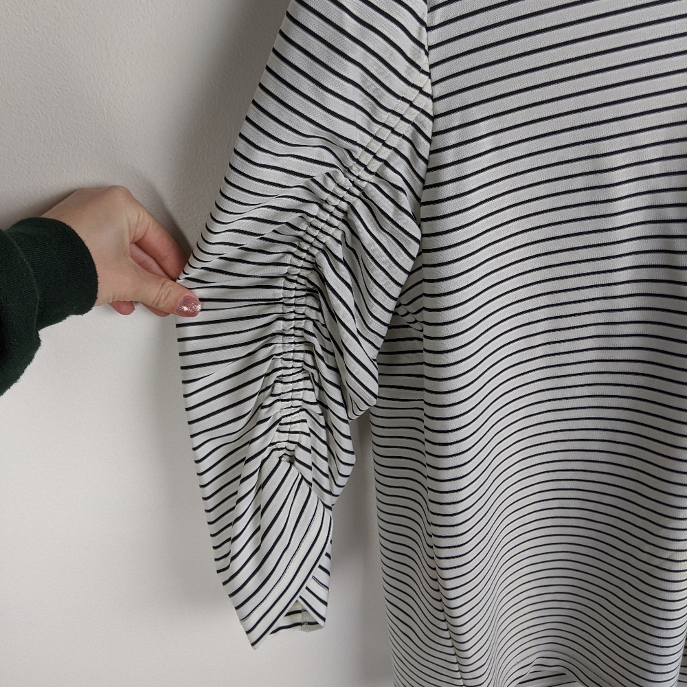 NWT Donna Karan New York Striped City Art Top - Picture 3 of 8